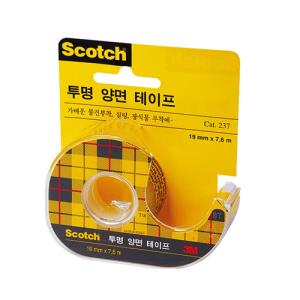 [3M] 237 스카치투명양면테이프(19mm*7.6M)